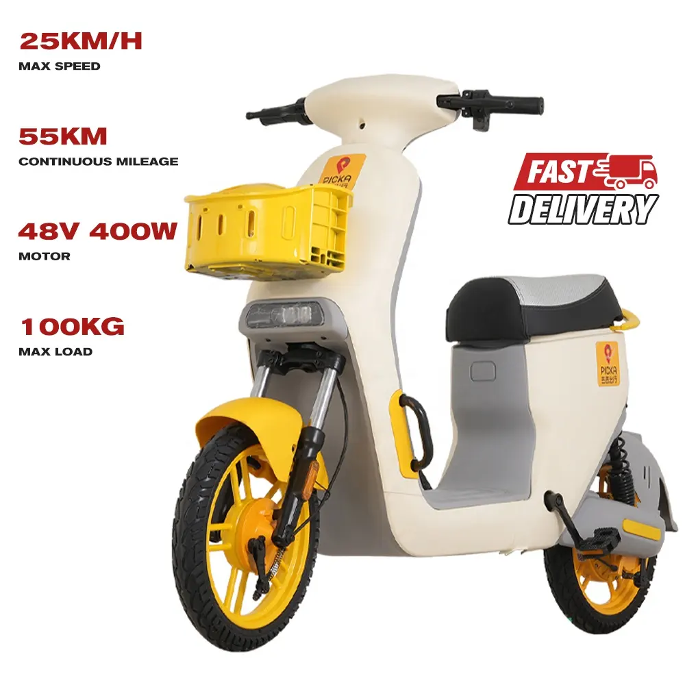 Scooter électrique de motos de sport de conception professionnelle de diverses couleurs du petit prix 48v 400w
