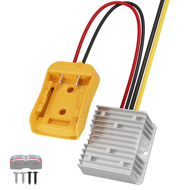 Power-Wheel Adapter Converter 20V Battery to 12V 20A Step Down Converter Battery Adapter DC Inverter Automatic Buck Converter