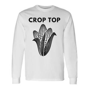 Crop Top Agriculture maraîchère Agriculteur végétarien T-shirt à manches longues - Product Image 1