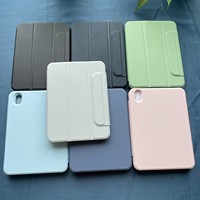 Smart Cover pour iPad Pro 11 M4 2024, support réglable, dos transparent magnétique pliable, porte-crayon, étui de protection anti-chute