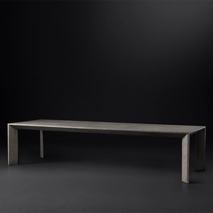 Amerikaanse Stijl Eetkamer Sets Minimalistische Houten Eettafel Moderne Zwarte 12 Zits Eettafel - Product Image 3