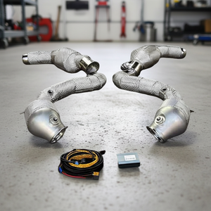 Downpipe Deportivo con Catalizador para Mercedes-Benz C63 C63s W205 AMG M177 4.0T, con Protector Térmico, Sistema de Escape - Product Image 1