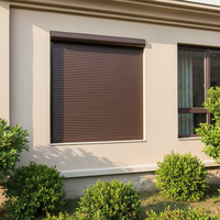 Volets à lamelles horizontales en aluminium modernes, volets roulants automatiques pour fenêtres, écologiques et durables