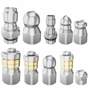 Kit de buses pour nettoyeur haute pression Stm, 10 pièces en acier inoxydable pour le nettoyage des canalisations et des égouts - Product Image 5