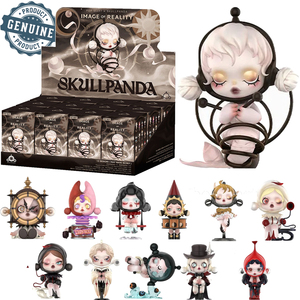 100% Original POP MART SKULLPANDAA <span class=keywords><strong>the</strong></span> Reality Series Figurines PVC Boîte Mystère Boîte Surprise Réveil Clown Cadeaux pour Enfants - Product Image 1