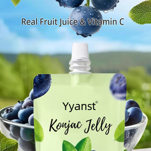 Extractos orgánicos naturales con sabor a arándano de marca privada para el control del peso corporal, gelatina de konjac baja en calorías para adelgazar y quemar grasa. - Product Image 3