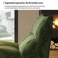 Fauteuil de relaxation moderne en tissu peluche, facile d'entretien, rembourré et doux, pour salon, hôtel, appartement, bureau - Vente en gros