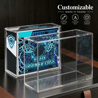 Boîte de protection et de rangement personnalisée en acrylique transparent pour la boîte d'entraînement d'élite Phantasmal Flames Center Elite Trainer Box TCG Collection