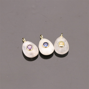 Ciondoli <span class=keywords><strong>a</strong></span> <span class=keywords><strong>Goccia</strong></span> in Pietra Dura e Cristallo Naturale per Creazione di Gioielli Collane Fai da Te Orecchini e Accessori - Product Image 6