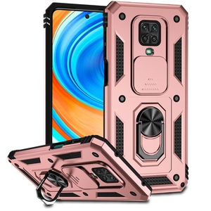 Funda protectora resistente a prueba de golpes con soporte de anillo, cubierta de lente de protección de cámara, armadura anticaída de supervivencia para <span class=keywords><strong>REDMI</strong></span> note 9s/Note 9 PRO - Product Image 1