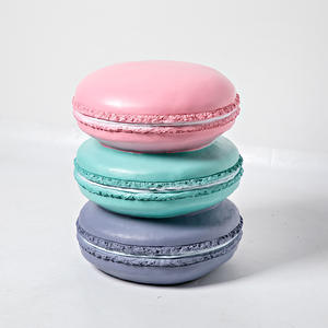 كرسي بسكويت ماكارون حديث على شكل طعام اسكندنافي كراسي وشم خارجية لمول ومدرسة صالة ألعاب رياضية ديكورات انتظار - Product Image 6