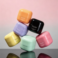 Pot carré vide pour soins de la peau 10g 15g 20g avec bouchon à vis en PP, réutilisable, OEM, vente en gros, impression UV/sérigraphie, cosmétique
