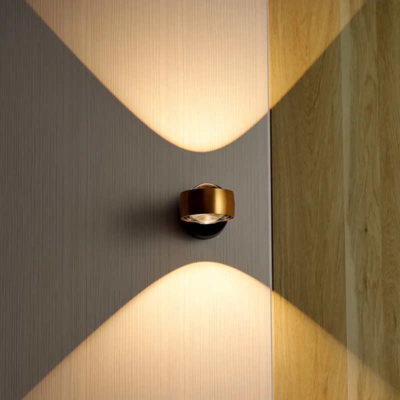독일 디자인 회전 LED 매직 볼 벽 램프 호텔 거실 침실 침대 옆 제스처 센서 디밍 벽 보루 조명
