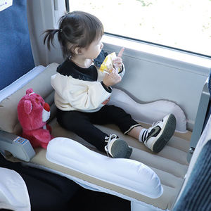 Portador de coche Avión Cama de viaje Riel de alta velocidad Cama inflable portátil Colchón de flocado de PVC - Product Image 3