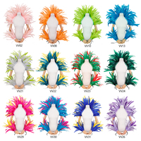Ensemble de châle en plumes naturelles et manchettes pour costume de ballet, samba, carnaval, showgirl - Vente en gros