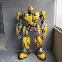 Sculpture en résine de haute qualité sur le thème du cinéma, statue grandeur nature, sculpture en résine Bumblebee Transformers à vendre