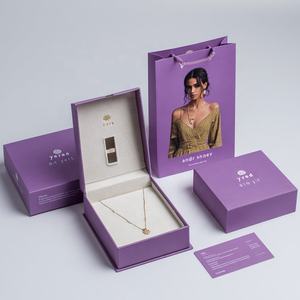 Tiroir à bijoux kraft haut de gamme personnalisé boîte-cadeau stockage de mode éponge emballage en daim pour bracelets colliers boucles d'oreilles bagues - Product Image 3