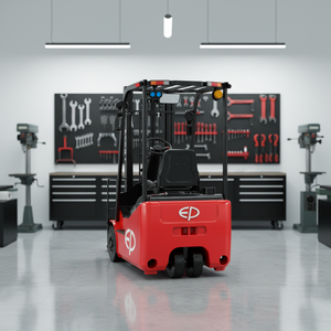 Chariot élévateur à trois roues au lithium série EP <span class=keywords><strong>TCL</strong></span> |   Chariot élévateur électrique à double entraînement de 1,2/1,5 tonne avec frein électromagnétique - Product Image 1