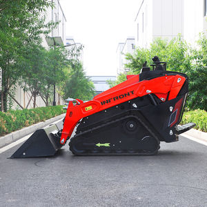 รถตักล้อยางขนาดเล็กแบบมีราง รุ่น Free Shipping Track Mini Skidsteer <span class=keywords><strong>Loader</strong></span> รับน้ำหนัก 500 กก. 800 กก. 1 ตัน รถตักขนาดเล็ก Dingo Skid Steer <span class=keywords><strong>Loader</strong></span> - Product Image 6