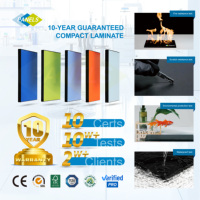 Table de tennis de table en panneau phénolique ignifuge et imperméable, surface durable, stratifié compact HPL