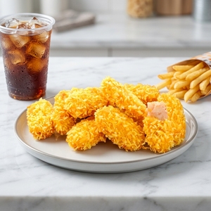 Boulettes de crabe au fromage surgelées Halal, emballées en vrac, croquettes de crabe crémeuses, boulettes de fruits de mer panées pour restaurants, traiteurs et supermarchés - Product Image 1