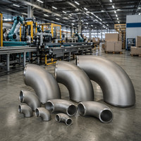 Tube de chaudière forgé en gros, en acier au carbone ASME B16.9 WPB, soudé bout à bout SCH80, courbure de retour à 180 degrés pour centrale électrique