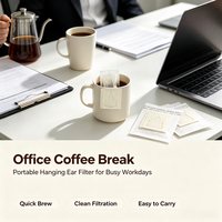 Filtre à café suspendu étanche avec conception de suspension stable pour la préparation du café en camping en extérieur