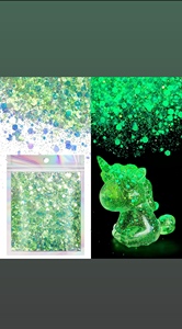 Neon UV Reactive Fluorescent Glitter Powder Bright Luminous Pigment Flakes For Resin Crafts Nail Art Holiday DIY Decoration - Product Image 6