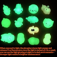 Jouets Animaux Squishy pour Enfants, Mini Kawaii à Remontée Lente, Mochi Anti-Stress, Animaux à Presser en Silicone, Jouets Fidget Squishy Anti-Stress