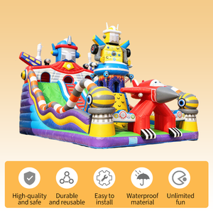 Innovative Robot Inflatable Bounce House <strong>with</strong> Durable PVC Material for Interactive Playground Entertainment - Product Image 2