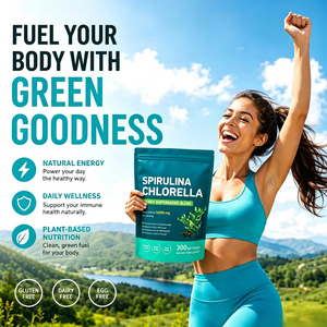 Complément Alimentaire en Gélules Molles d'Algues Spirales Vertes OEM, Protéines Végétales, Chlorophylle, Herbes, Énergie Naturelle, Personnalisable - Product Image 2
