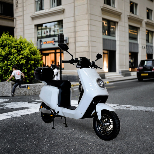 Smart Intelligent High Power 2000W E-Scooter Blue Electric Scooter With Pedals for Commute