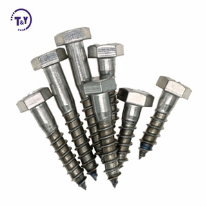 Stainless Steel Ss304 Full Thread Hex Head Self Tapping Lag <strong>Wood</strong> <strong>Screw</strong> of Standard Din571 - Product Image 3