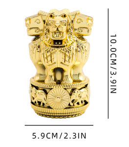 Trofeo e Parti di Trofeo in Plastica Dorata di Alta Qualità a Forma di Leone <span class=keywords><strong>Imperatore</strong></span> Ashoka per Tornei GZ55 - Product Image 5