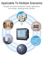 Marque privée personnalisée 16A Compteur d'énergie Kwh Tension Courant Puissance 0-3V RS485 Prépaiement Température Fréquence Tension Mètres