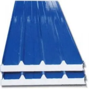 Zinc Coating Polyurethane Insulation Foam Materia Sandwich Panel