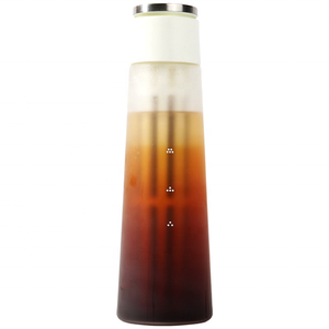 <span class=keywords><strong>Carafe</strong></span> en verre de nouvelle conception, fabriquée en verre borosilicate et filtre en acier inoxydable, pour infusion à froid - Product Image 2