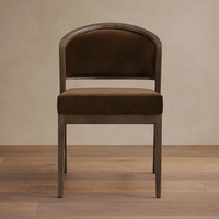 Chaises en bois modernes du milieu du siècle chaise d'appoint de salle à manger rembourrée pour salle à manger
