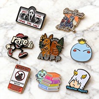 Fabrication OEM, conception gratuite, badges en métal plaqué or, logo de dessin animé personnalisé, étiquettes rigides ou souples, broches, épingles de revers en émail anime pour chapeaux