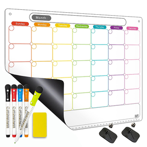 Pizarra Magnética para Refrigerador, Planificador Mensual, Calendario Magnético de Borrado en Seco, Planificador Magnético para Refrigerador - Product Image 1