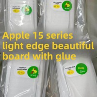 Coque de protection intégrale 360° avec support et bords lisses, design uni, pour iPhone 15, 15 Pro Max, 15 Plus, avec OCA