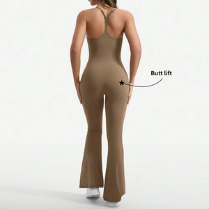 Service OEM : Combinaison de sport pour <span class=keywords><strong>femme</strong></span>, vêtements de yoga, ensembles de fitness, combinaisons, extensible dans les quatre sens (Spandex/Nylon) - Product Image 3