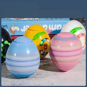 Nouveau Éducatif Somersault Gyro Cube Rotatif Magique Haricot Monstre Oeuf Doigt Gyro Décompression Jouet Oeuf Magique Fidget Jouet - Product Image 4