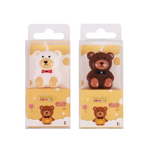 Nến Bánh Sinh Nhật Nến Teddy Bear Thiết Kế Nến 3D Để Trang Trí Sinh Nhật