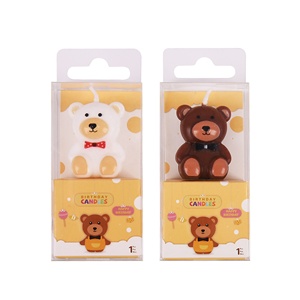 Candela per <span class=keywords><strong>torta</strong></span> di compleanno Teddy Bear Candle Design candele 3D per la <span class=keywords><strong>decorazione</strong></span> di compleanno - Product Image 1