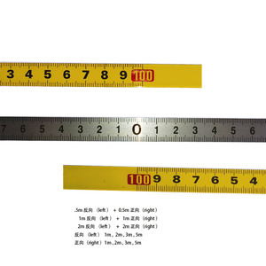 Стальная самоклеящаяся измерительная лента только стальная линейная лента 1 м-100 м металлическая плоская линейка левосторонняя правая мягкая линейка для чтения - Product Image 3