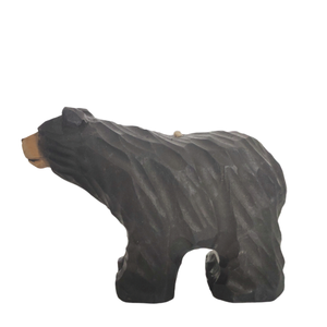 Promozione di Arte Del Mestiere Della Decorazione Della Casa D'epoca Woodcraft Legno animale scultura in legno Orso Lupo - Product Image 5