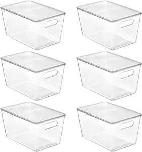 2024 Modern for Clear Plastic Organizing <b>Bin</b> with Custom Logo and Silk-<b>Screen</b> Printing for Household Storage - Product Image 4