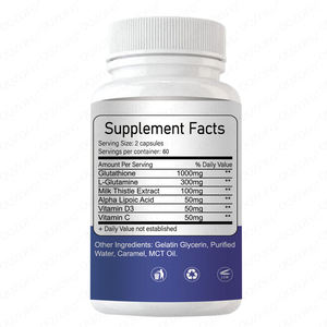 1000mg Glutathion Capsules |   Huidverlichtende & anti-aging antioxidant supplement, anti-aging supplement & celgezondheid - Product Image 3