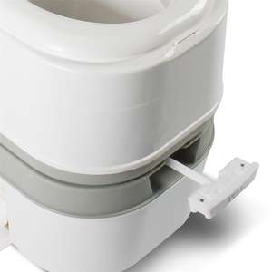 Accessoires pour <span class=keywords><strong>caravane</strong></span>, siège de toilette portable pliable manuel de 20 L, gris, pour camping-car, bateau, remorque, salle de bain, camping-car - Product Image 2